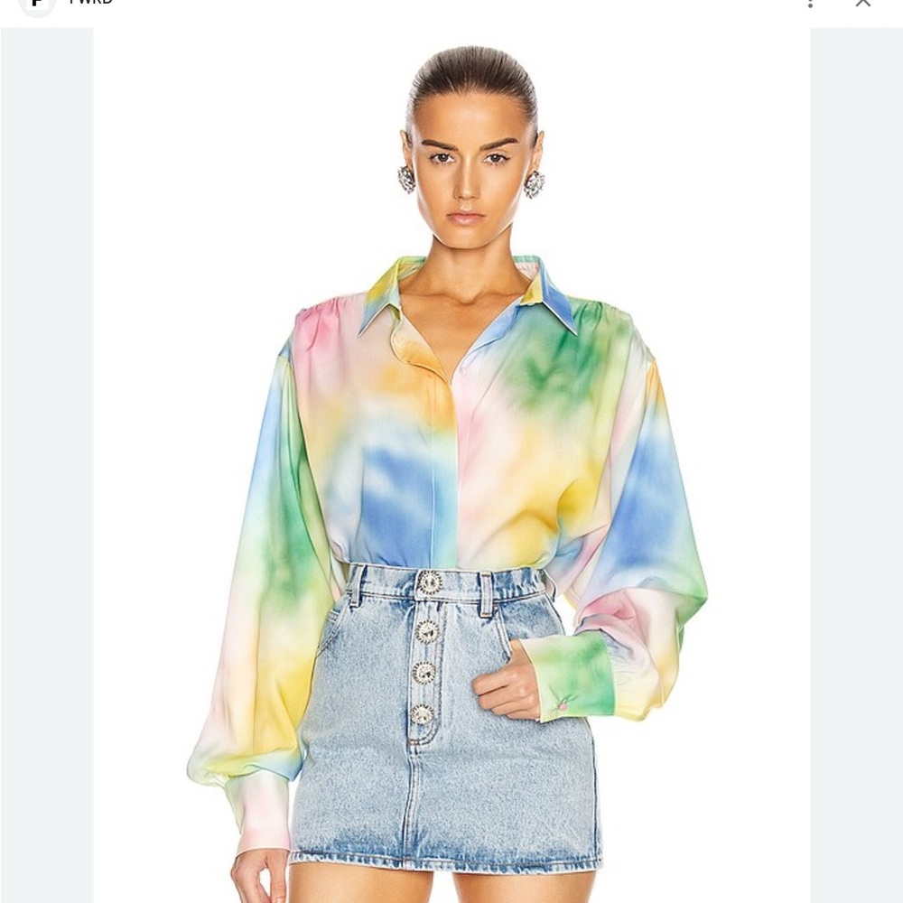 The Attico Multi Colored Casual Button Down Shirt